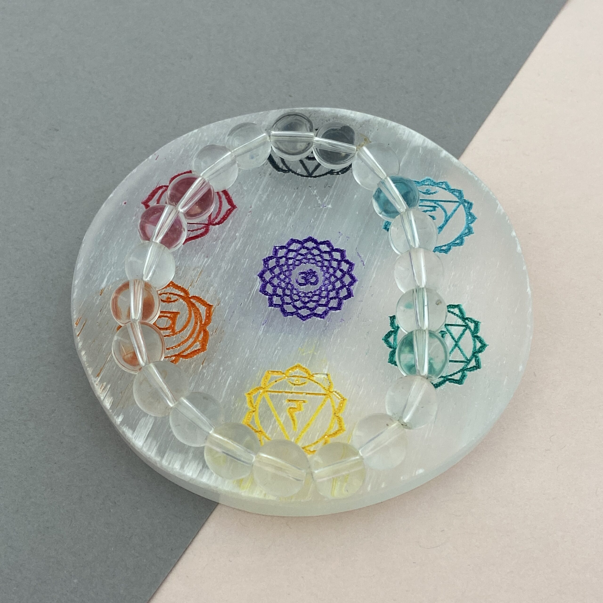 Clear Quartz Beaded Bracelet, Handmade Jewelry, Gift For Her - Image 4