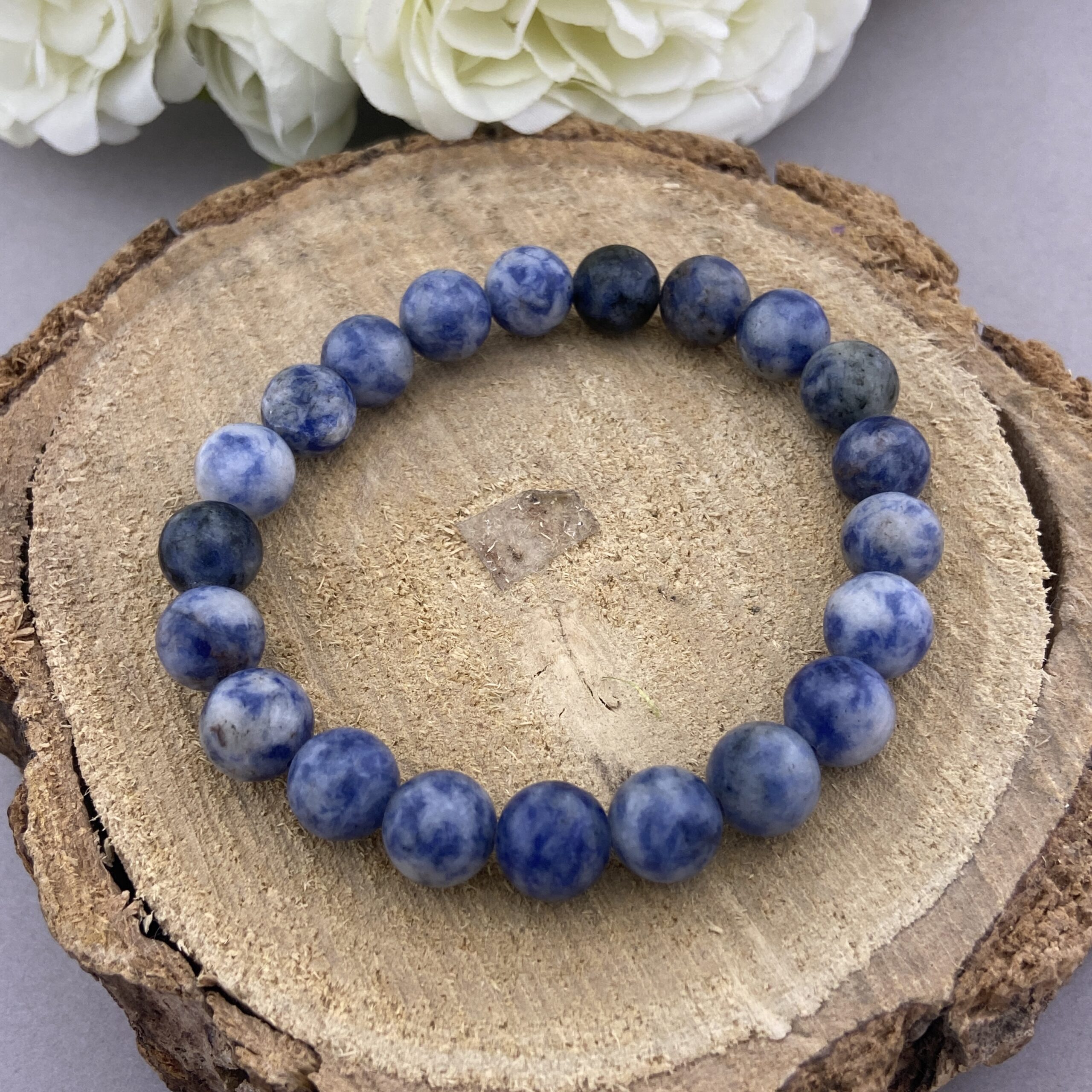 Sodalite Beaded Bracelet For Women, personalized gifts
